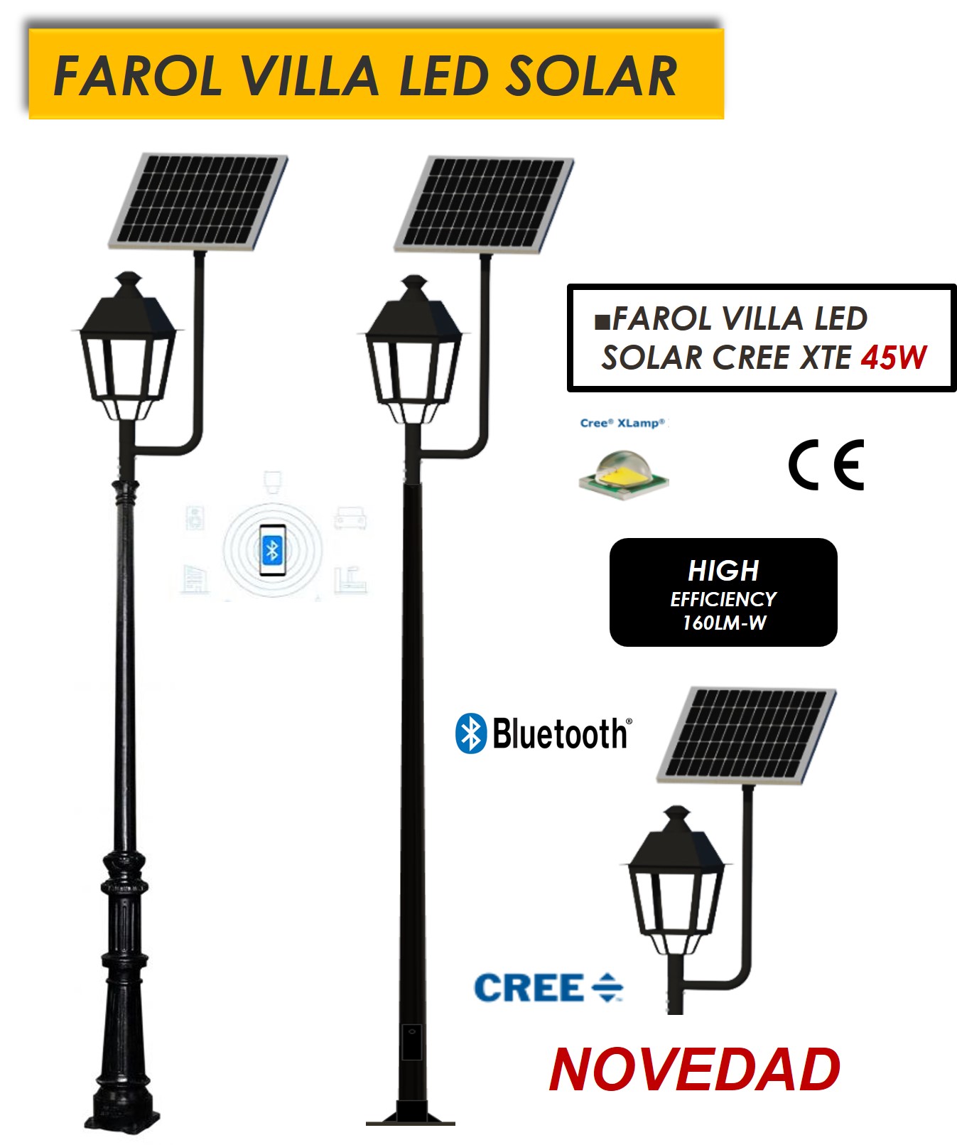 LUMINARIAS SOLAR LED